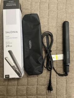 箱付き！新品未使！！SALONIA ヘアアイロン ブラック 24mm SALONIA（サロニア） ストレートヘアアイロン ブラック 24mm SL