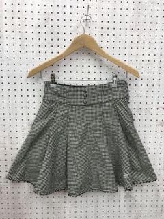 Y2K ガーリーキッズコア古着 プチレース　千鳥格子柄フレアミニスカート