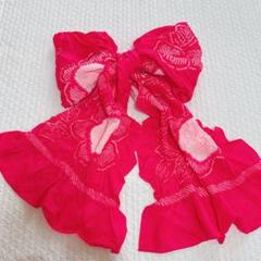 絞り　しぼり　兵児帯　女性　女の子　花柄