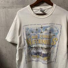 Tシャツ 90s 00s ヴィンテージ Y2K ミリタリー 飛行機 夏 H351