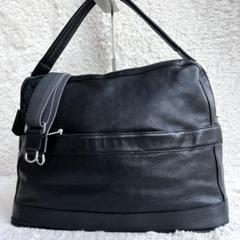 正規代理店 2WAYショルダー 未使用級美品！aniary バッグ 大容量 黒 レザー バッグ