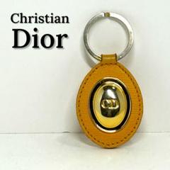 ビンテージChristian Dior キーホルダー 美品】Christian Dior ディオール キーホルダー CDロゴ レザー