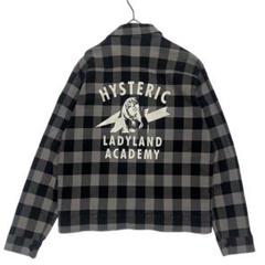 お歳暮 人気 ヒステリックグラマー 美品 シャツ チェック ブロック ガール ジャケット・アウター