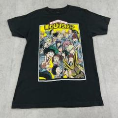 ヒロアカ　集合　クラスメイト　トップス　半袖　Tシャツ　古着　ブラック　黒　M