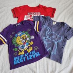 BABY スナップボタン付き半袖Ｔシャツ 3枚セット☆90size