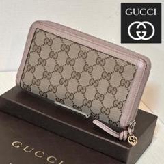 GUCCI/グッチ/GGキャンバス/長財布/ラウンドジップ/323397