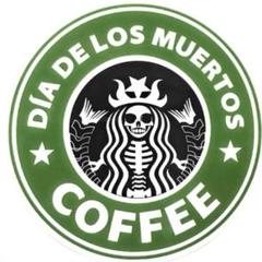 mextick ステッカー メキシコ死者の日スターバックスパロディー グリーン