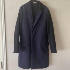 【CARVENカルヴェン】グレー チェスターコート BL】ウールチェスターコート/グレー×ソリッド/NEW ZEALAND WOOL