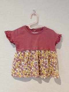 花柄フリル袖チュニック 100cm 女の子　子供服