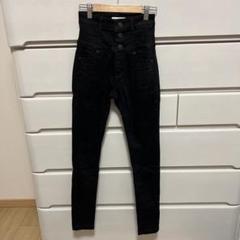 美品♡EMODA ブラック インディゴ ハイウエストダメージスキニーデニムパンツ GYDA（ジェイダ）の「ハイウエスト バッククロス ダメージ