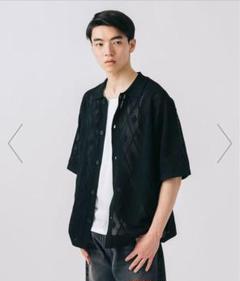 メッシュニットシャツ