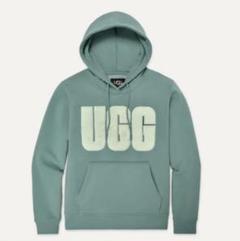 希少　UGG グレー パーカー Lサイズ 23SS-UGTPI0 レディース UGG パーカー アグ レディース レイ フーディー Rey UGGfluff