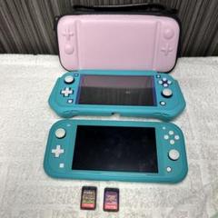 Switch LIte 2台　ソフト2個　ケース付き