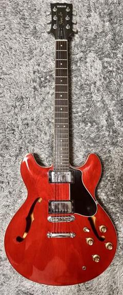 ヴィンテージ！？　セミアコースティックギター レッド FERNANDES Burny RSA-75 CR チェリーレッド バーニー