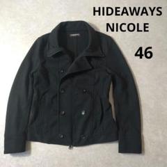 HIDEAWAYS NICOLE　Pコート　ブラック　ストレッチ　お兄系　46