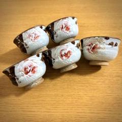 五代 清水六兵衛 鉄釉 薔薇画 煎茶碗5客 - メルカリ