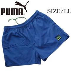 PUMA ヴィンテージ サッカーパンツ 青色 LLサイズ 昭和レトロ? プーマ