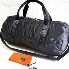 【楽天最安値に挑戦】 美品 ポーター タンカー 2Way ドラムバッグ Lサイズ ブラック バッグ