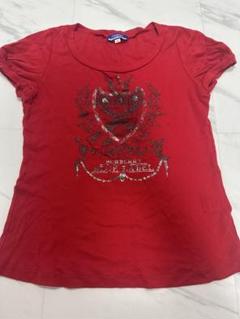 BURBERRY BLUELABEL プリントTシャツ 赤色 サイズ38 美品
