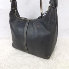 美品✨COACH コーチ ショルダーバッグ 本革 レザー ブラック