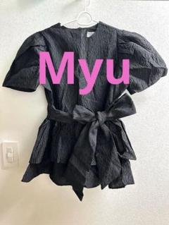 値下げ　myu♡フラワーエンボス 2段フリルブラウスのサムネイル