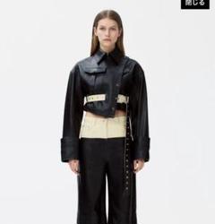 【新品タグ付き】レア★ rokh×hm ツイルクロップドジャケット Mサイズ 完売品 rokh × h&m レザークロップドジャケット S - メルカリ