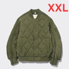 【新品未使用】GU rokh キルティングブルゾン XXL オリーブのサムネイル