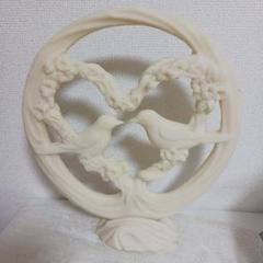 ☆鳥 ハート オブジェ 置物