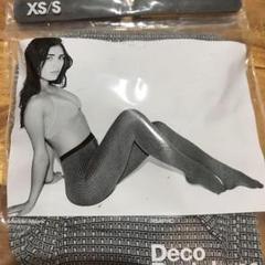 American Apparel 柄タイツ Deco ブルー アメアパ