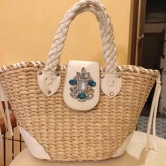 Rady レインボーリボン かごバッグ ☆新品☆ ✧ミックス糸のかごバッグ✧✧レインボー✧ かごバッグ TODOT