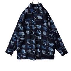 【SOUTHPOLE】サウスポール L/S ポリシャツ 総柄 B系 y2k