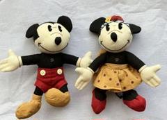 ミッキー ミニー ペアぬいぐるみ マスコット　ディズニー