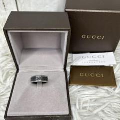 GUCCI リング　指輪　インターロッキング　GG ロゴ　シルバー　9号