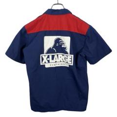 XLARGE エクストララージ　バイカラー　半袖シャツ　ワークシャツ　メンズ