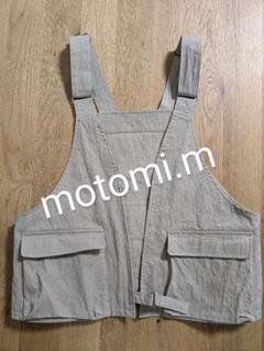 mozo店別注motomi.m コットンナイロンミリタリーベスト フレンチ