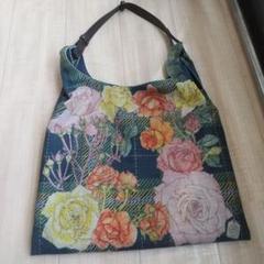 美品　sampo×ear　花柄　ハンドバッグ