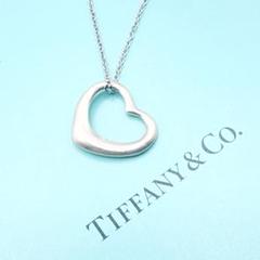 2487-1 人気✨Tiffany ネックレス　オープンハートSV925