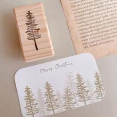 消しゴムはんこ　ツリーはんこ③　クリスマスのサムネイル