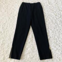 エヴリデイアイライク　サイドジップ　スリットテーパードパンツ　レディース　紺 エヴリデイアイライク サイドジップ スリットテーパードパンツ