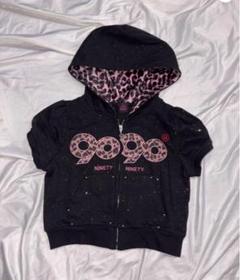 9090 Logo Glitter Zip Hoodie 黒 S パーカー 90 Logo Glitter Light Zip Hoodie【9090girl】 – YZ