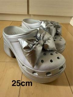 crocs クロックス サイレン メタリック ボウ クロッグ