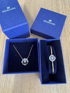 【保証書あり】swarovski ネックレス、ブレスレット Swarovski ネックレスとブレスレットセット - メルカリ