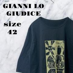 【ヴィンテージ】GIANNI LO GIUDICE ブラック Tシャツ【42】