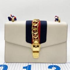 GUCCI オールドグッチ ショルダーバッグ レザー パーティーバッグ ホワイト GUCCI - GUCCI グッチ/オールドグッチ ショルダーバッグ/001.406
