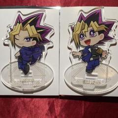 遊戯王 コラボカフェ ちびキャラアクリルスタンド闇遊戯 武藤遊戯 4点セット 遊戯王 コラボカフェ本舗BLANC ちびキャラアクリルスタンド 武藤