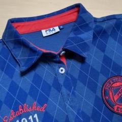 美品FILA Golf ダイヤデザインレディースウェア M ネイビーブルー
