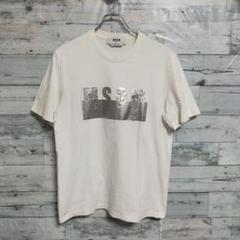 MSGM ホワイト Tシャツ ロゴ