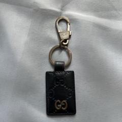 GUCCI グッチ グッチシマ レザーキーホルダー キーリング