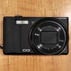 リコーRICOH CX3 動作品　充電器、SDカード付き　中古良品 リコー RICOH CX3 ブラック CX3BK SDカード付き <プレゼント包装