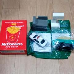 マクドナルドポテトクロック トミカ パトカー、コベルコラフテレーンクレーンセット